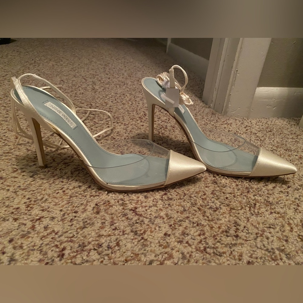 Nine West ferest ankle wrap pumps